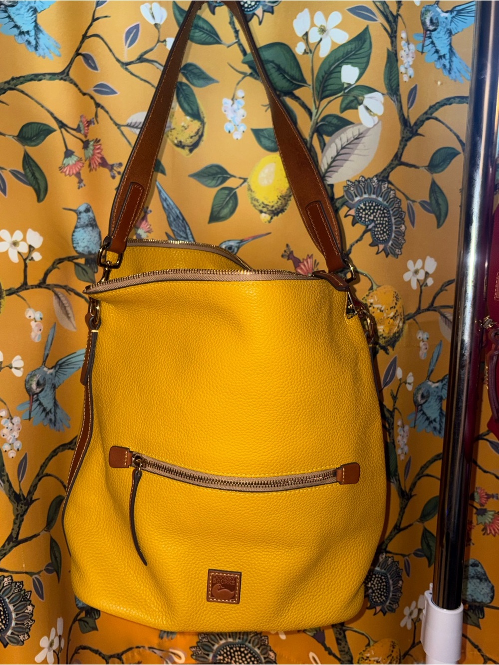 Dooney and Bourke Mustard Yellow Large Hobo Sac